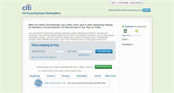 Desktop Screenshot of citigroup.meetingwave.com
