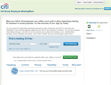 Tablet Screenshot of citigroup.meetingwave.com